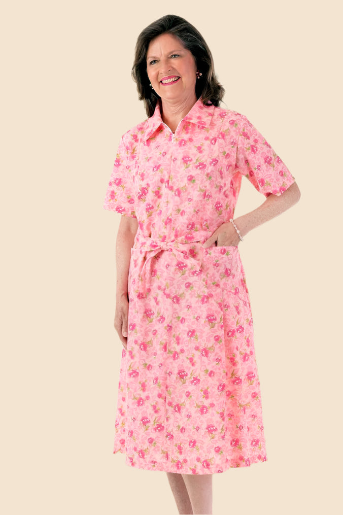 Short Sleeve Cotton/Poly House Dress for women by Buck & Buck in Fuchsia, and available in different sizes. This dresses & skirts item is part of our dresses collection.