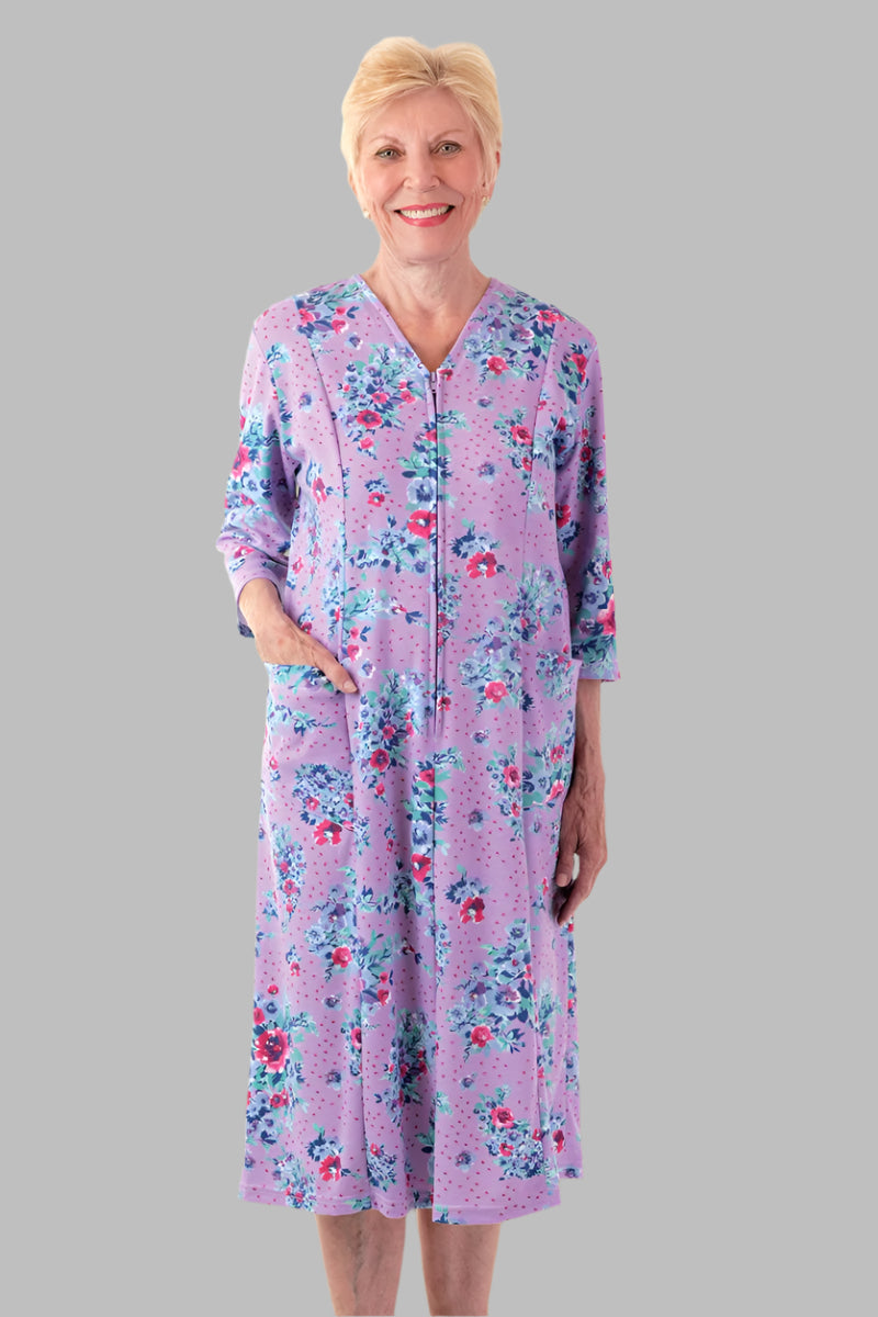 Floral Zip-Front Knit Dress for women by Buck & Buck, and available in different sizes. This dresses & skirts item is part of our dresses collection.