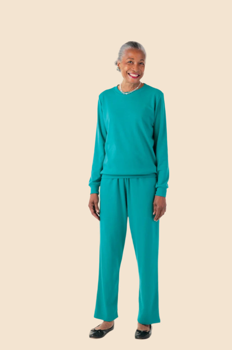 Women's Long Sleeve Banded Bottom Set by Buck & Buck, and available only in a one-size option. This bundles item is part of our outfit sets collection.