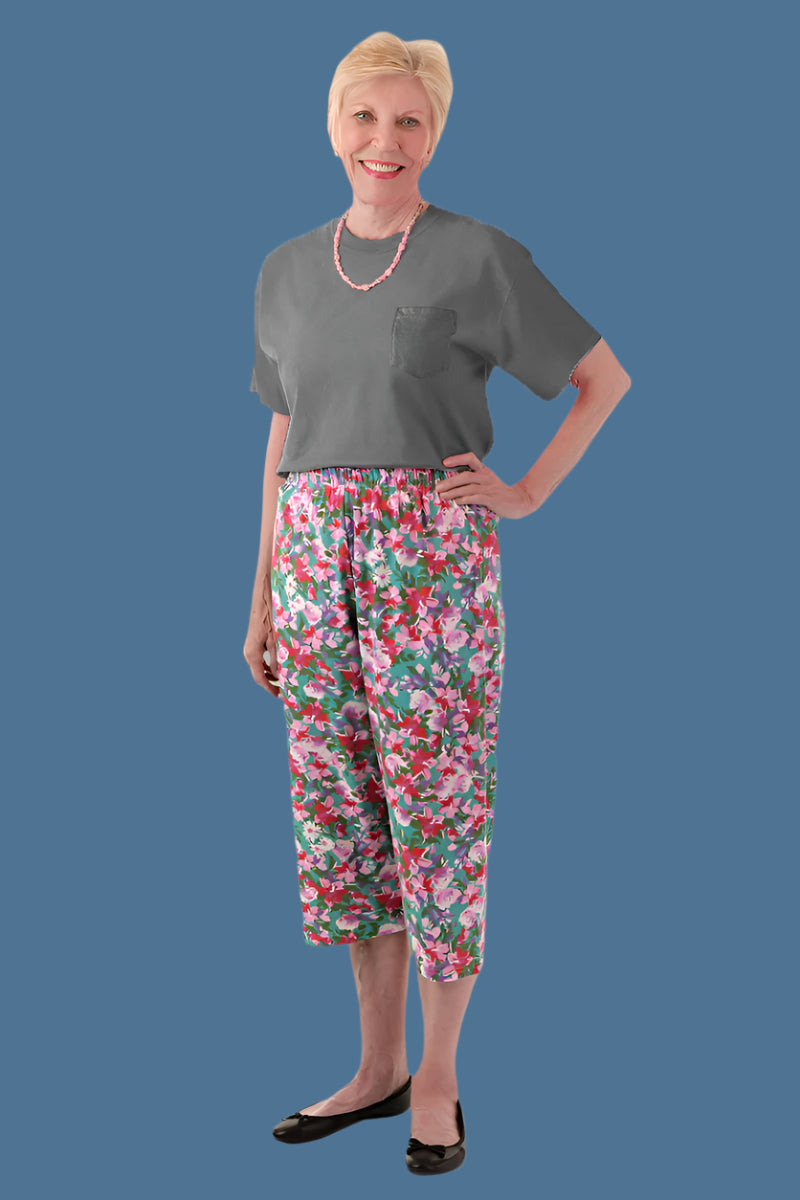 Women's Soft Touch Printed Capri Set by Buck & Buck, and available only in a one-size option. This bundles item is part of our outfit sets collection.