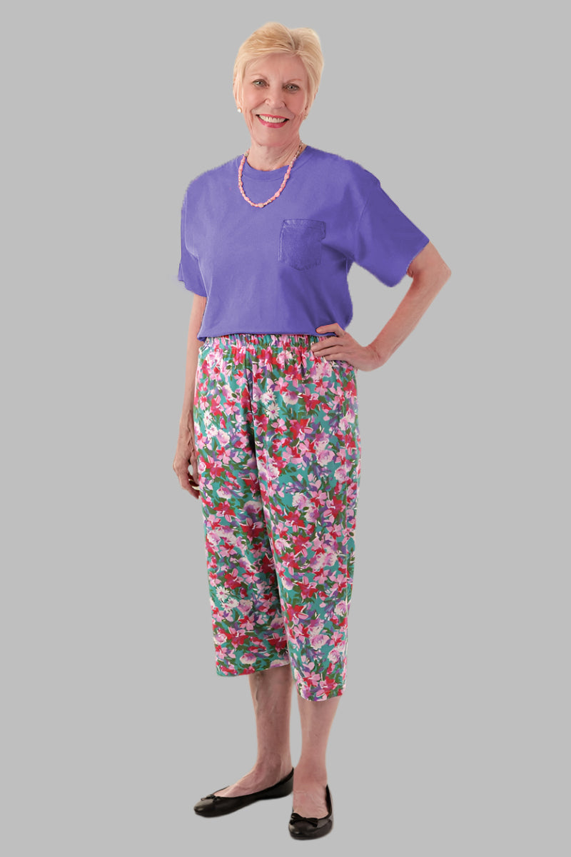 Women's Soft Touch Printed Capri Set by Buck & Buck, and available only in a one-size option. This bundles item is part of our outfit sets collection.