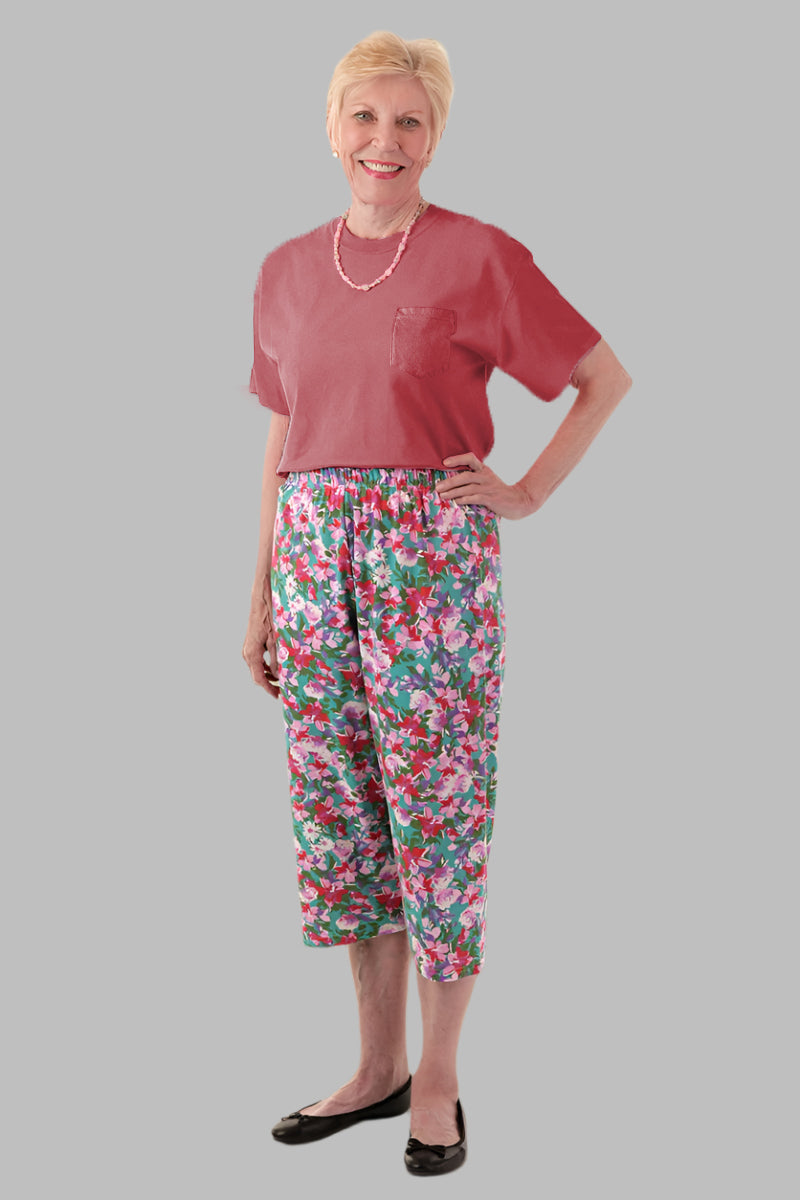 Women's Soft Touch Printed Capri Set by Buck & Buck, and available only in a one-size option. This bundles item is part of our outfit sets collection.
