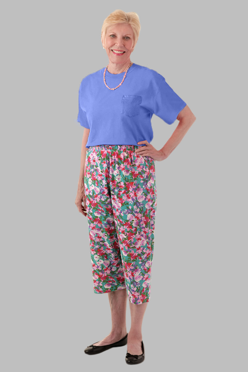 Women's Soft Touch Printed Capri Set by Buck & Buck, and available only in a one-size option. This bundles item is part of our outfit sets collection.