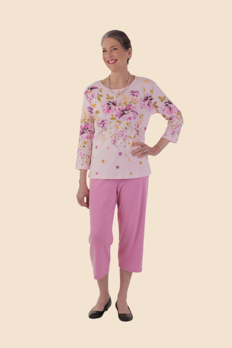 Women's Block Print Capri Set by Buck & Buck, and available only in a one-size option. This bundles item is part of our outfit sets collection.