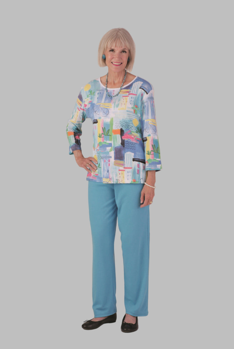 Women's Block Print Knit Set by Buck & Buck, and available only in a one-size option. This bundles item is part of our outfit sets collection.