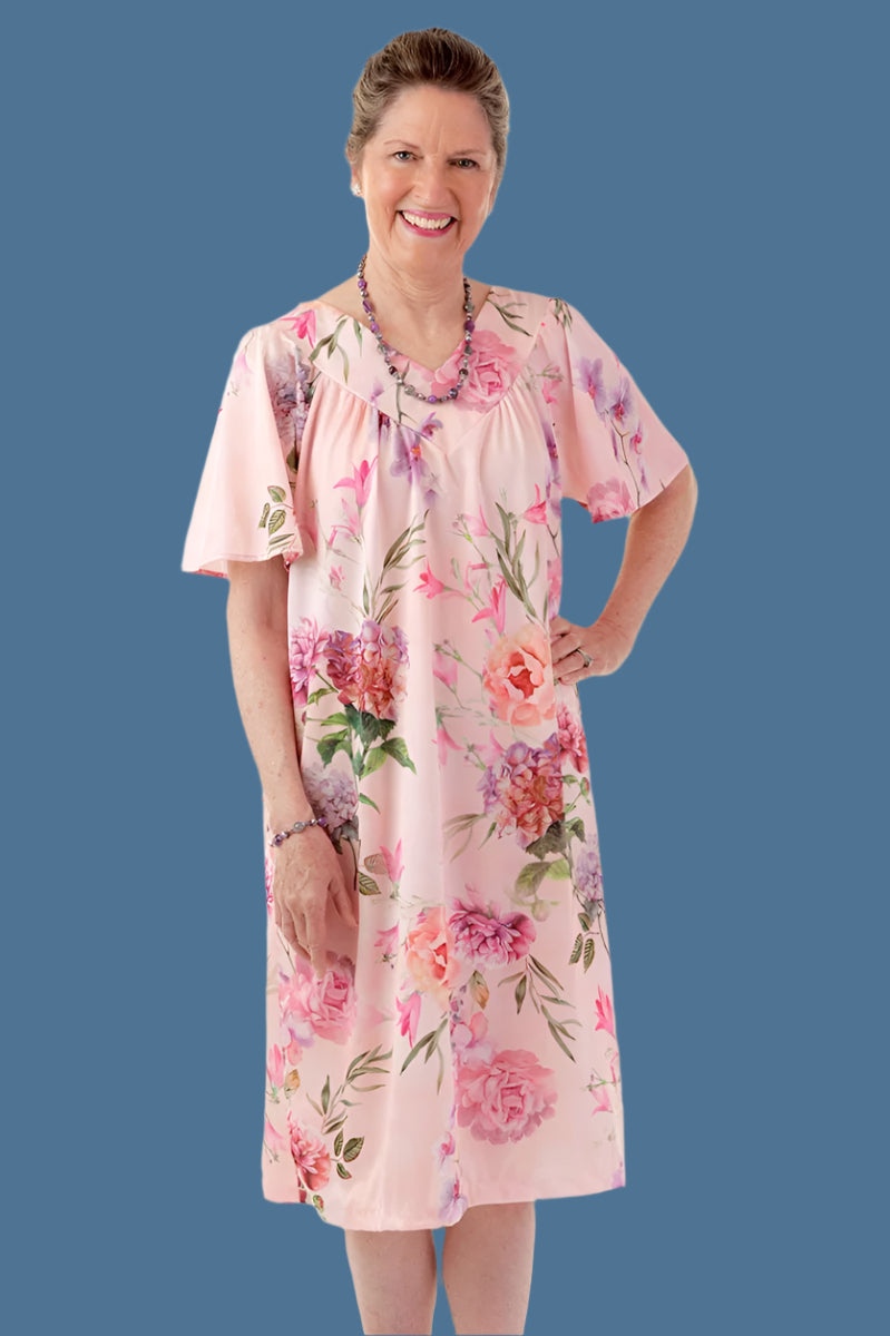 Short Polyester Nightgown for women by Buck & Buck in Pink, and available in different sizes. This sleepwear item is part of our nightgowns collection.