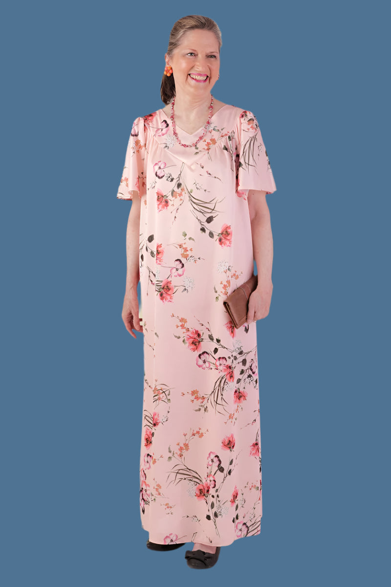 Long Polyester Nightgown for women by Buck & Buck in Pink, and available in different sizes. This sleepwear item is part of our nightgowns collection.