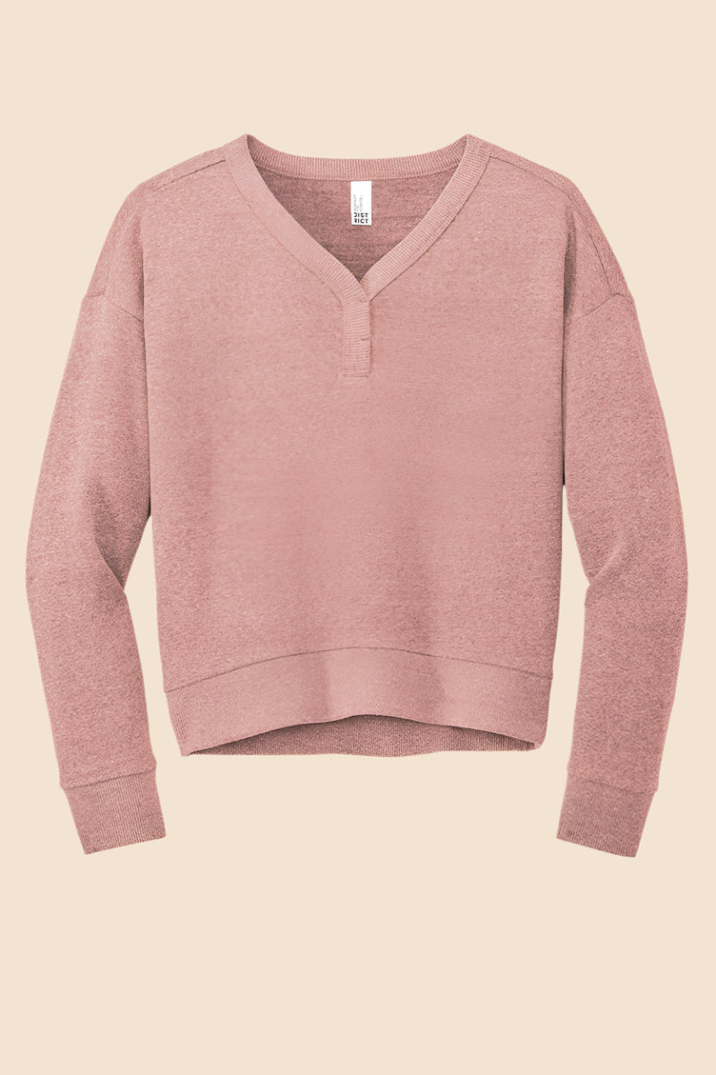V-Neck Sweatshirt for women by Buck & Buck in Pink, and available in different sizes. This tops item is part of our sweatshirts collection.