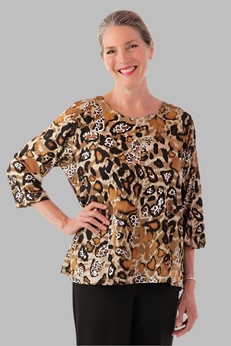 Poly Wrap Back Round Neck Blouse for women by Buck & Buck, and available in different sizes. This tops item is part of our blouses collection.