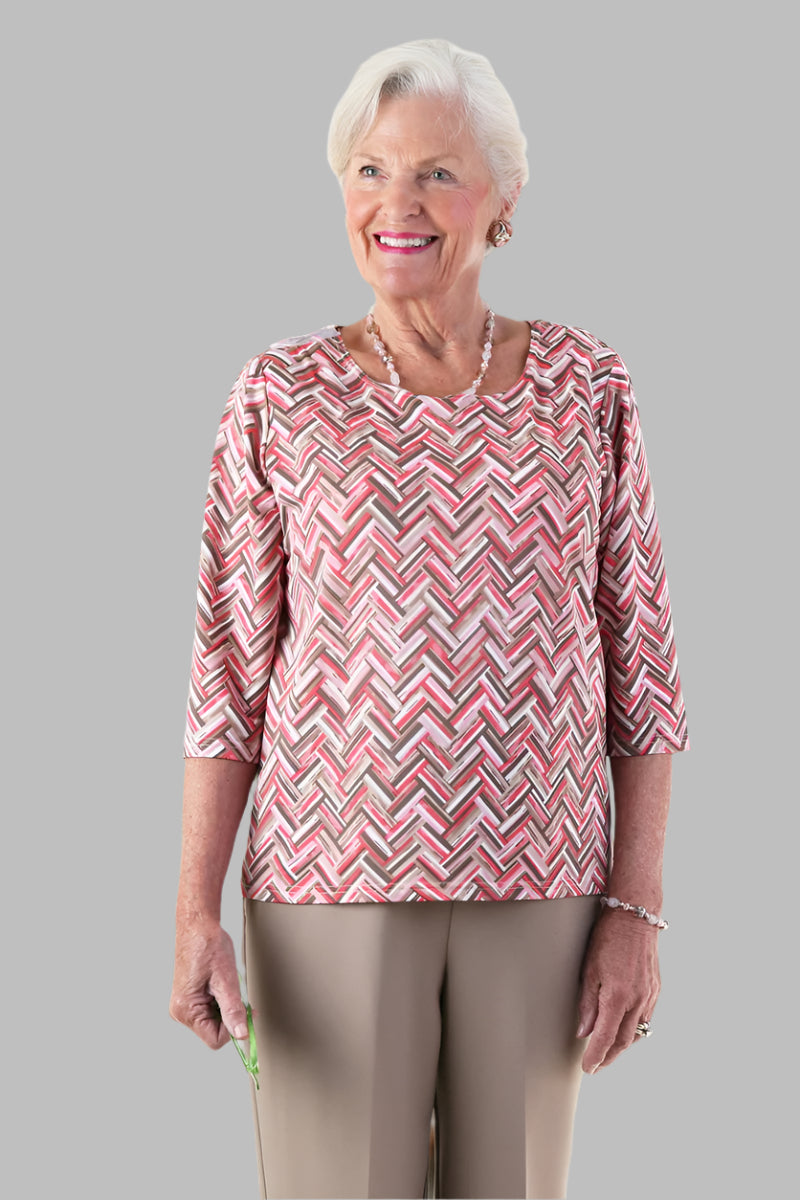 Poly Wrap Back Round Neck Blouse for women by Buck & Buck, and available in different sizes. This tops item is part of our blouses collection.