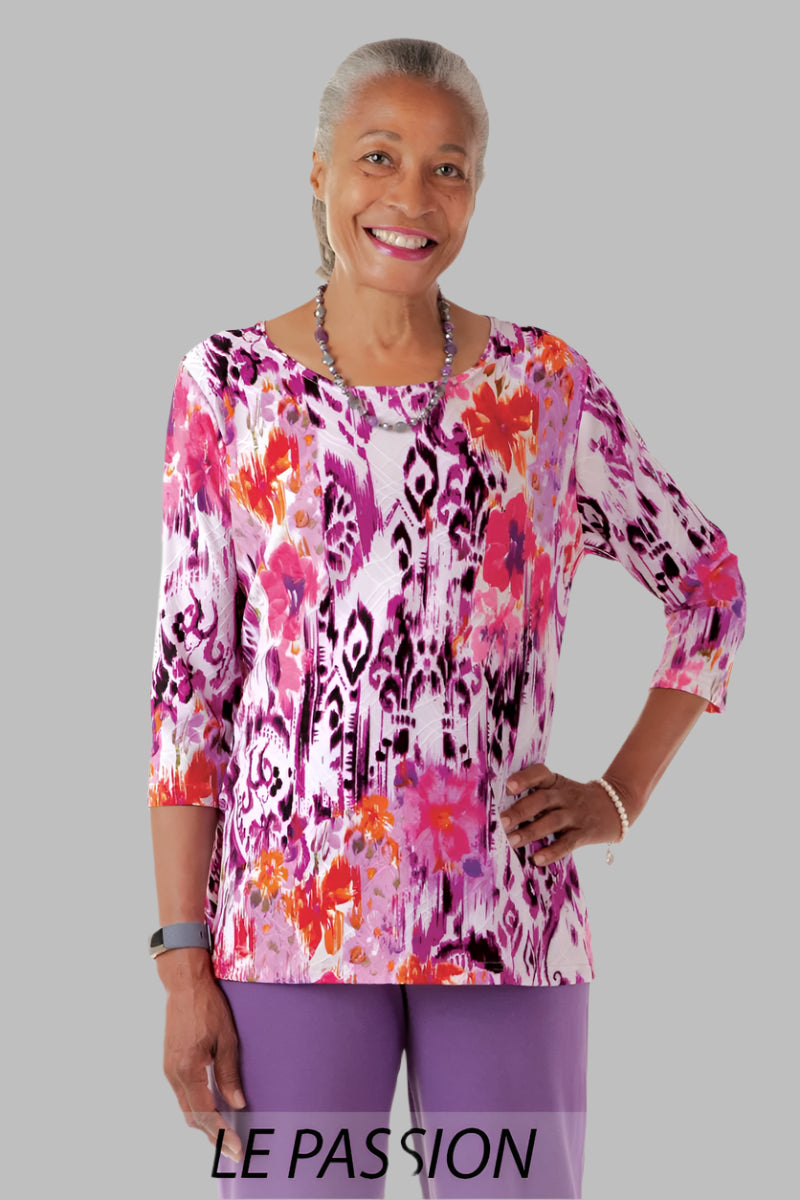 Poly Wrap Back Round Neck Blouse for women by Buck & Buck, and available in different sizes. This tops item is part of our blouses collection.