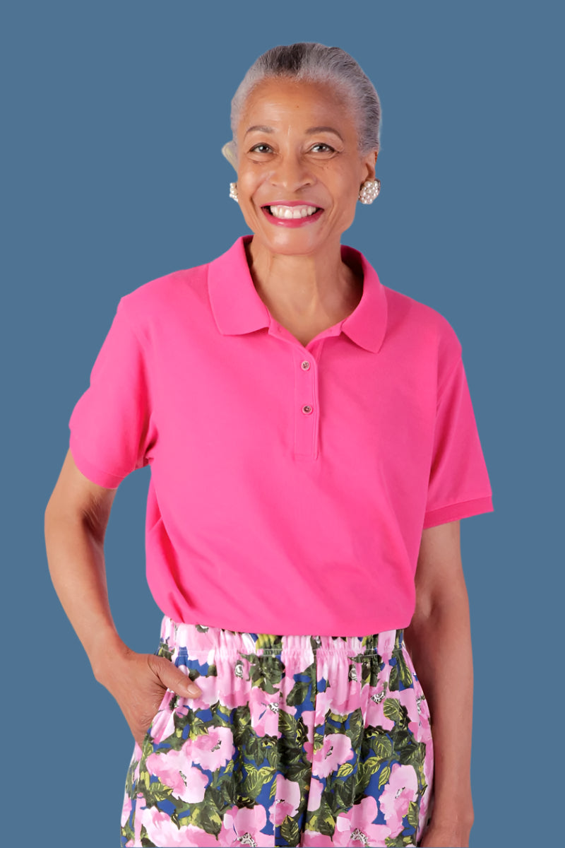 Women's Polo Shirt by Buck & Buck, and available in different sizes. This tops item is part of our polos collection.