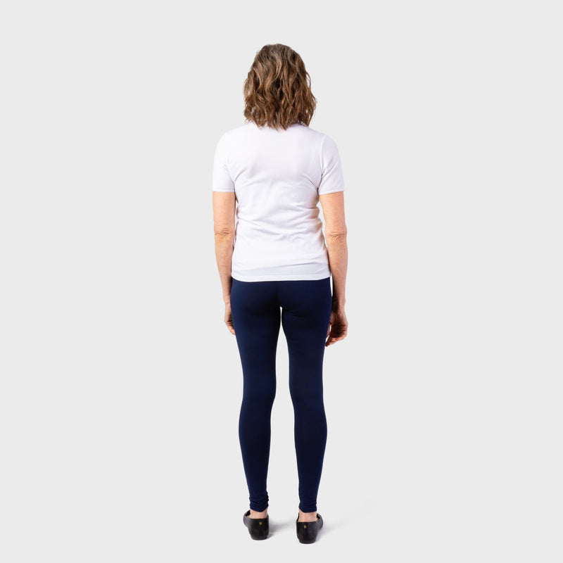 The Women's Cuddl Duds High Waist Leggings in black and available in different sizes. These leggings are part of our women's pajamas collection.