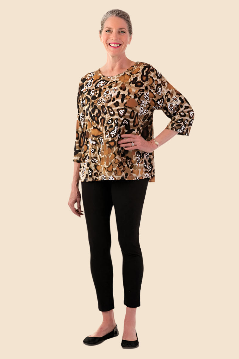 Cotton Crop Legging Pants for women by Buck & Buck in Black, and available in different sizes. This bottoms item is part of our leggings collection.