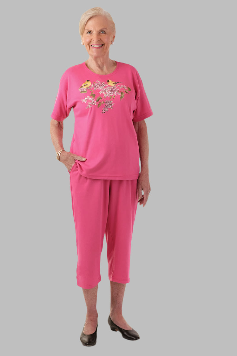 Knit Capri Set for women by Buck & Buck, and available in different sizes. This one-piece garments item is part of our outfit sets collection.