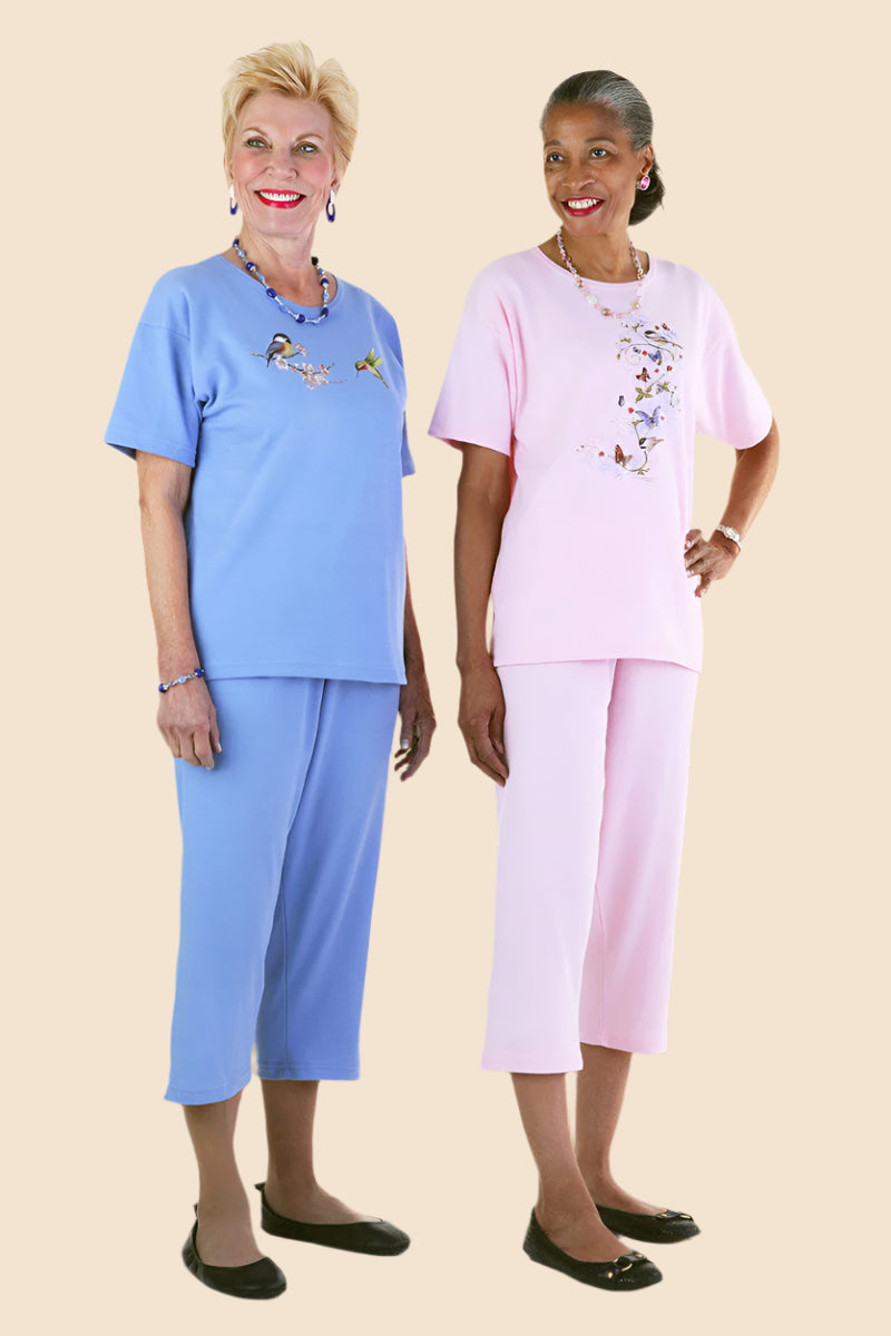 Knit Capri Set for women by Buck & Buck, and available in different sizes. This one-piece garments item is part of our outfit sets collection.