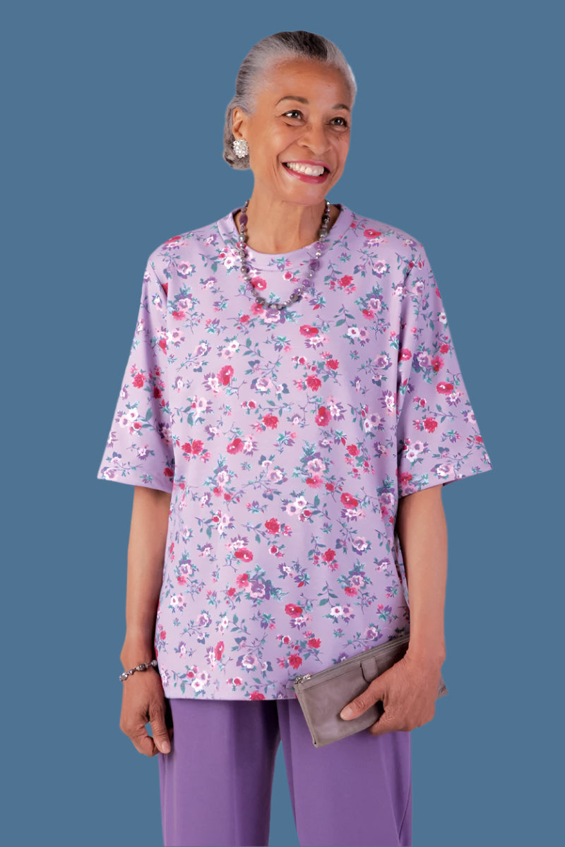 Short Sleeve Printed Knit Top for women by Buck & Buck, and available in different sizes. This tops item is part of our tunics collection.