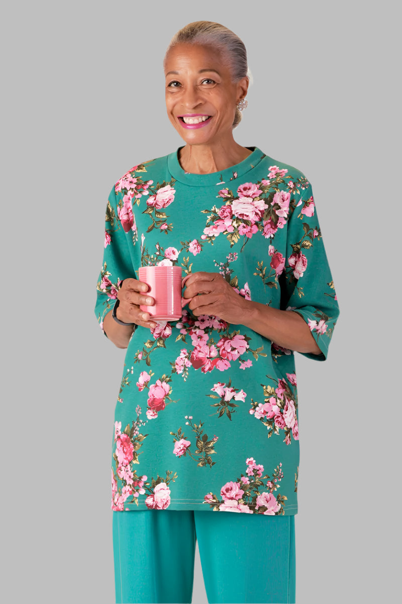 Short Sleeve Printed Knit Top for women by Buck & Buck, and available in different sizes. This tops item is part of our tunics collection.