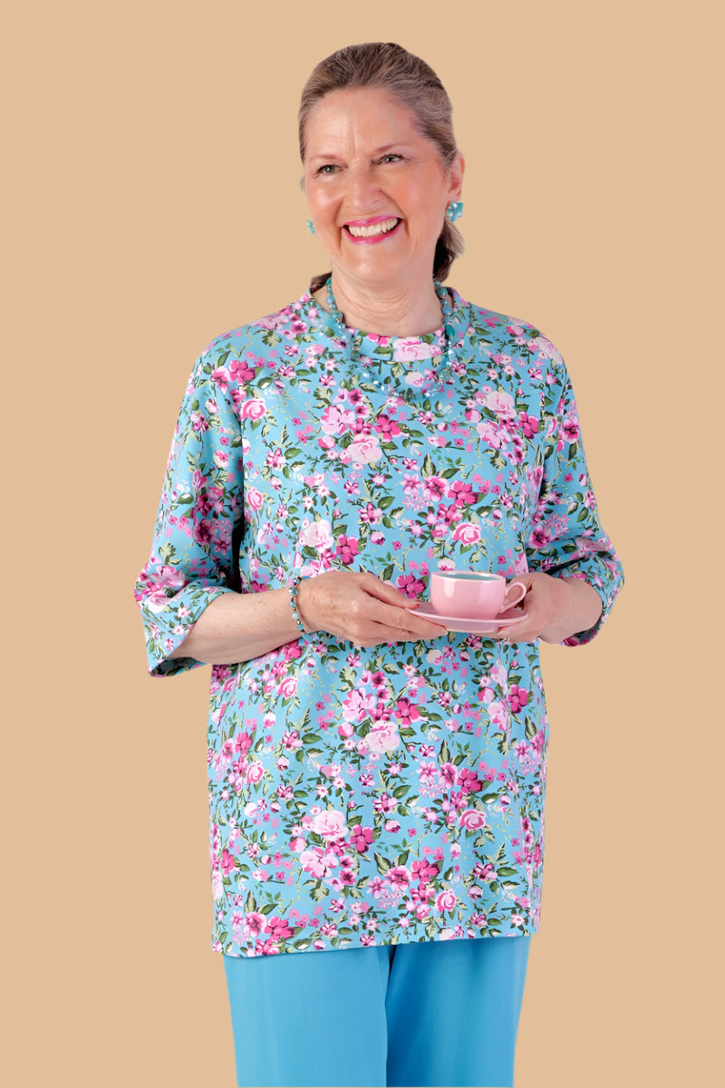 Short Sleeve Printed Knit Top for women by Buck & Buck, and available in different sizes. This tops item is part of our tunics collection.