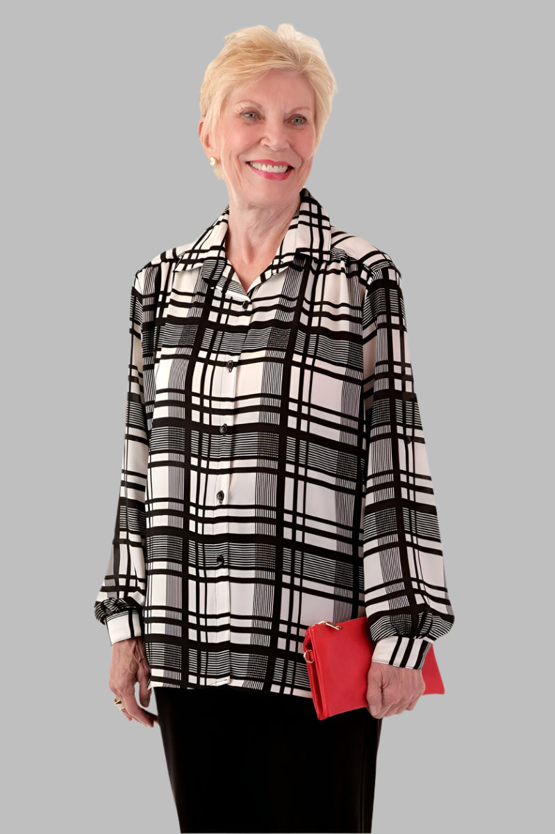 Polyester Roll Sleeve Blouse for women by Buck & Buck, and available in different sizes. This tops item is part of our blouses collection.