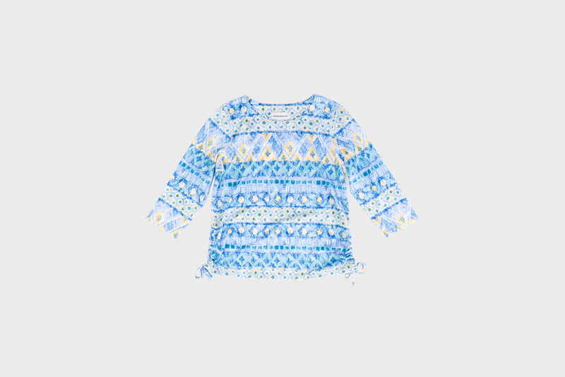 Women’s Detail Easy Fit Top by Alfred Dunner in Blue, and available in different sizes. This top item is part of our blouses collection.