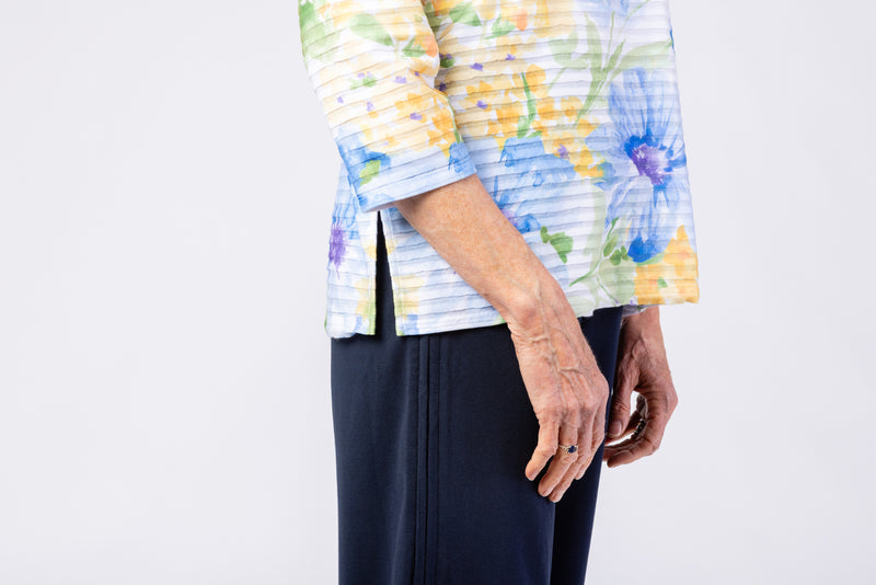 Women’s Detail Easy Fit Top by Alfred Dunner in Yellow, and available in different sizes. This top item is part of our blouses collection.