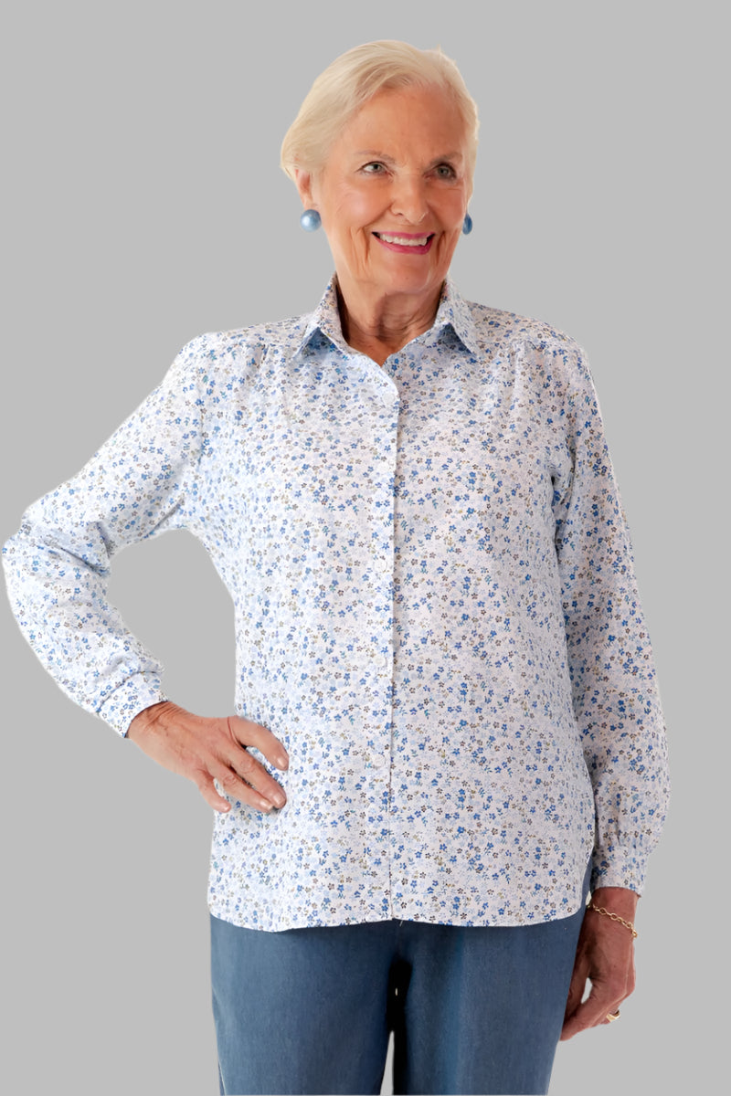 Cotton/Poly Roll Sleeve Blouse With VELCRO® Fasteners for women by Buck & Buck, and available in different sizes. This tops item is part of our blouses collection.