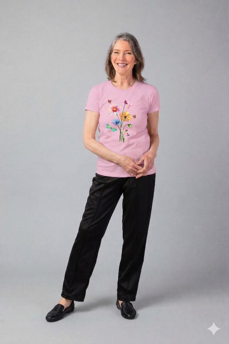 Women's Printed T-Shirt by Buck & Buck, and available in different sizes. This tops item is part of our t-shirts collection.