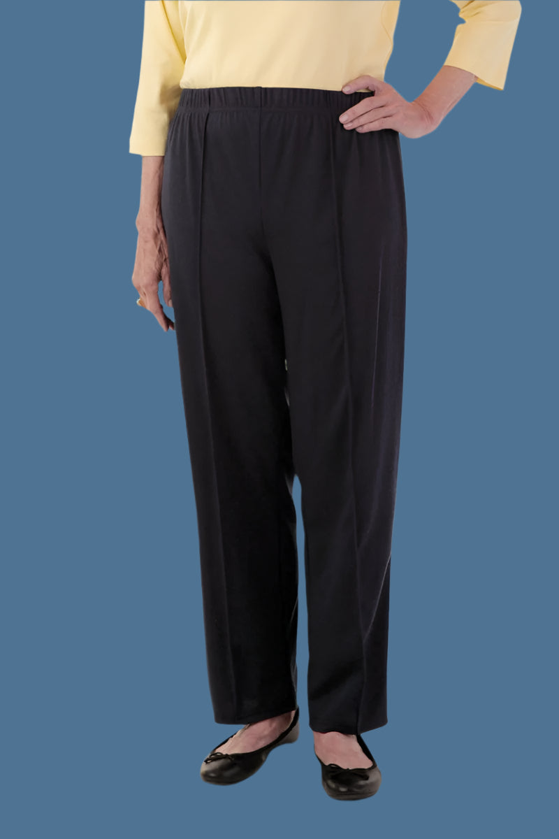 Poly Knit Pants for women by Buck & Buck in Black, and available in different sizes. This bottoms item is part of our trousers collection.