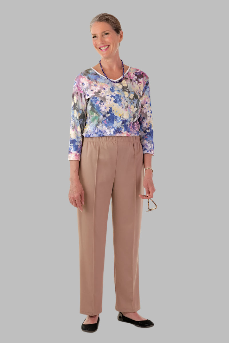 Poly Knit Pants for women by Buck & Buck in Red, and available in different sizes. This bottoms item is part of our trousers collection.