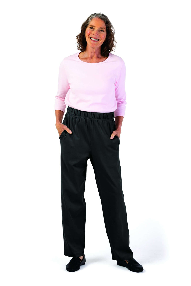 Women's Knit Pants by Buck & Buck in Charcoal, and available in different sizes. This bottoms item is part of our trousers collection.