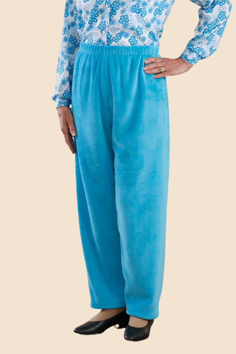 Women's So-Soft Pull-On Pants by Buck & Buck, and available in different sizes. This bottoms item is part of our loungewear bottoms collection.