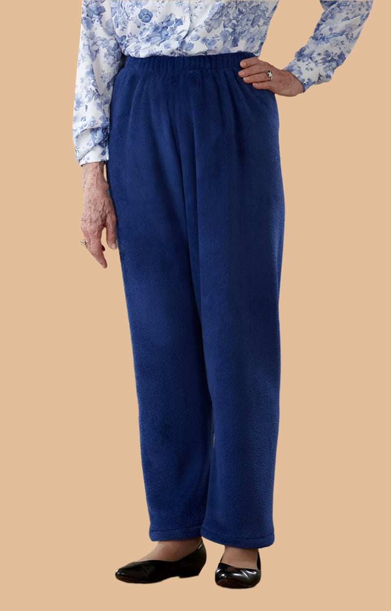 Women's So-Soft Pull-On Pants by Buck & Buck in Navy, and available in different sizes. This bottoms item is part of our loungewear bottoms collection.