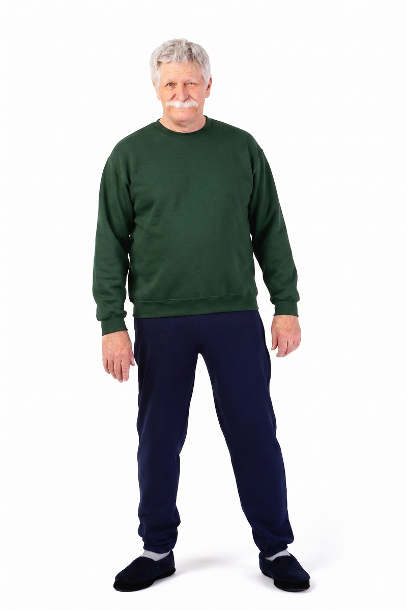 Men's Basic Sweat Top by Jerzees in green, and available in different sizes. This tops item is part of our sweatshirts collection.