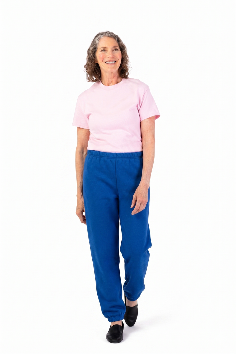 Women's Basic Sweatpants by Jerzees in Royal, and available in different sizes. This bottoms item is part of our sweatpants collection.