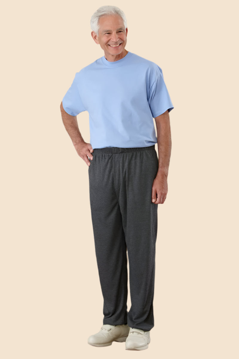 Men's Light Weight Knit Pants by Buck & Buck, and available in different sizes. This bottoms item is part of our joggers collection.