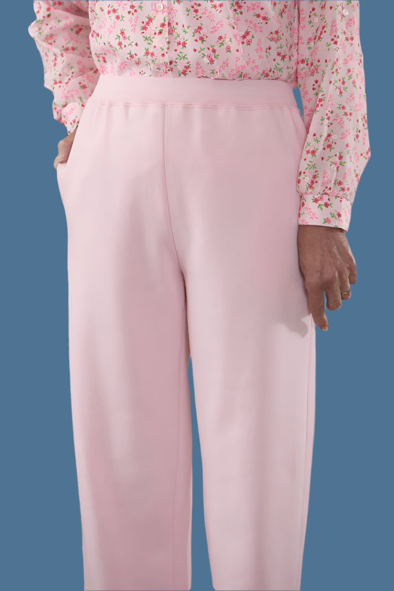 Soft Waist Sweatpants for women by Buck & Buck in Pink, and available in different sizes. This bottoms item is part of our sweatpants collection.