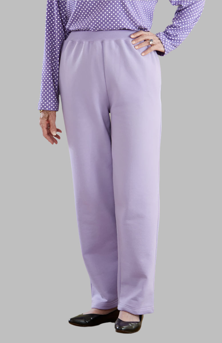 Soft Waist Sweatpants for women by Buck & Buck in Lilac, and available in different sizes. This bottoms item is part of our sweatpants collection.