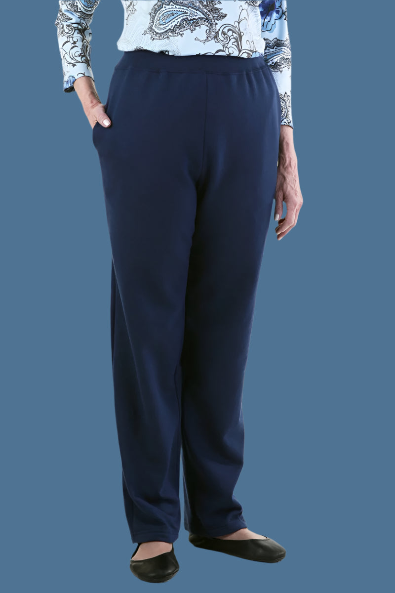 Soft Waist Sweatpants for women by Buck & Buck in Navy, and available in different sizes. This bottoms item is part of our sweatpants collection.