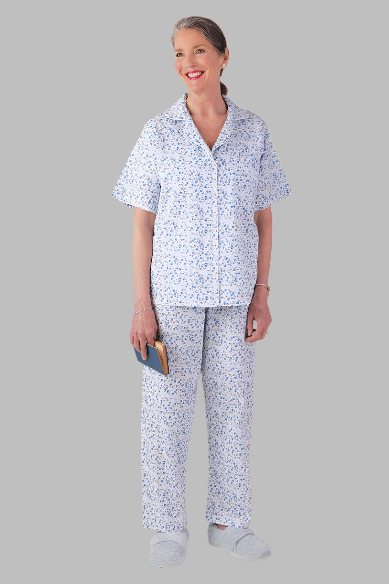Women's Cotton/Poly Pajamas by Buck & Buck in White, and available in different sizes. This sleepwear item is part of our pajamas collection.