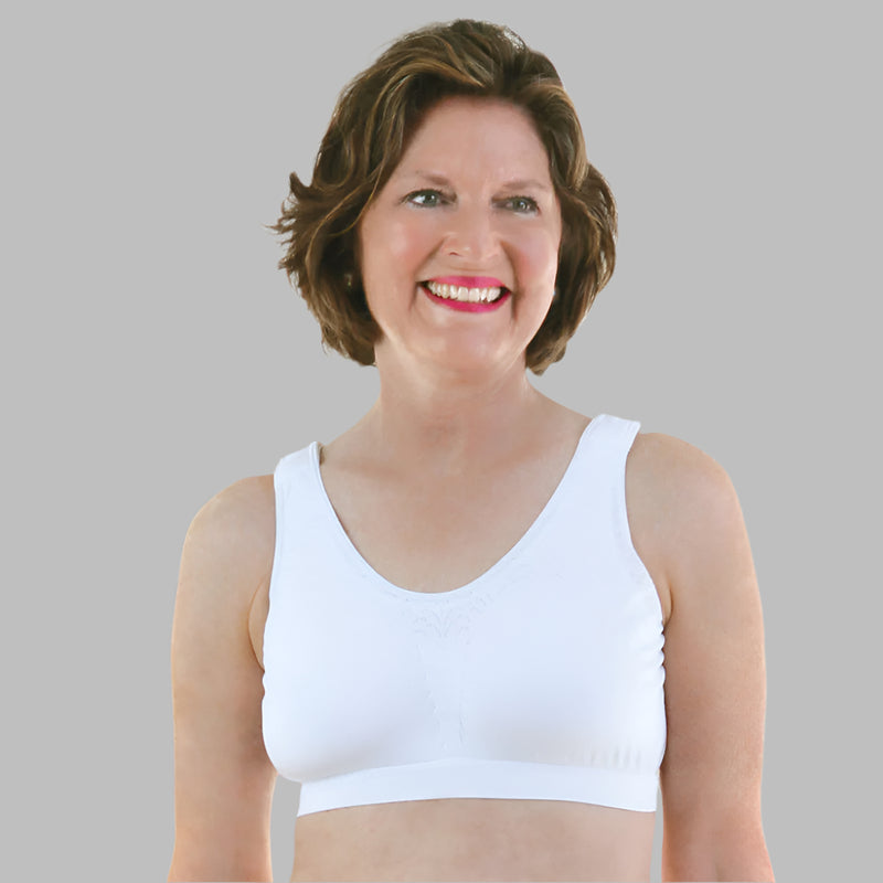 Pullover Bra for women by Buck & Buck in White, and available in different sizes. This undergarments item is part of our bras collection.