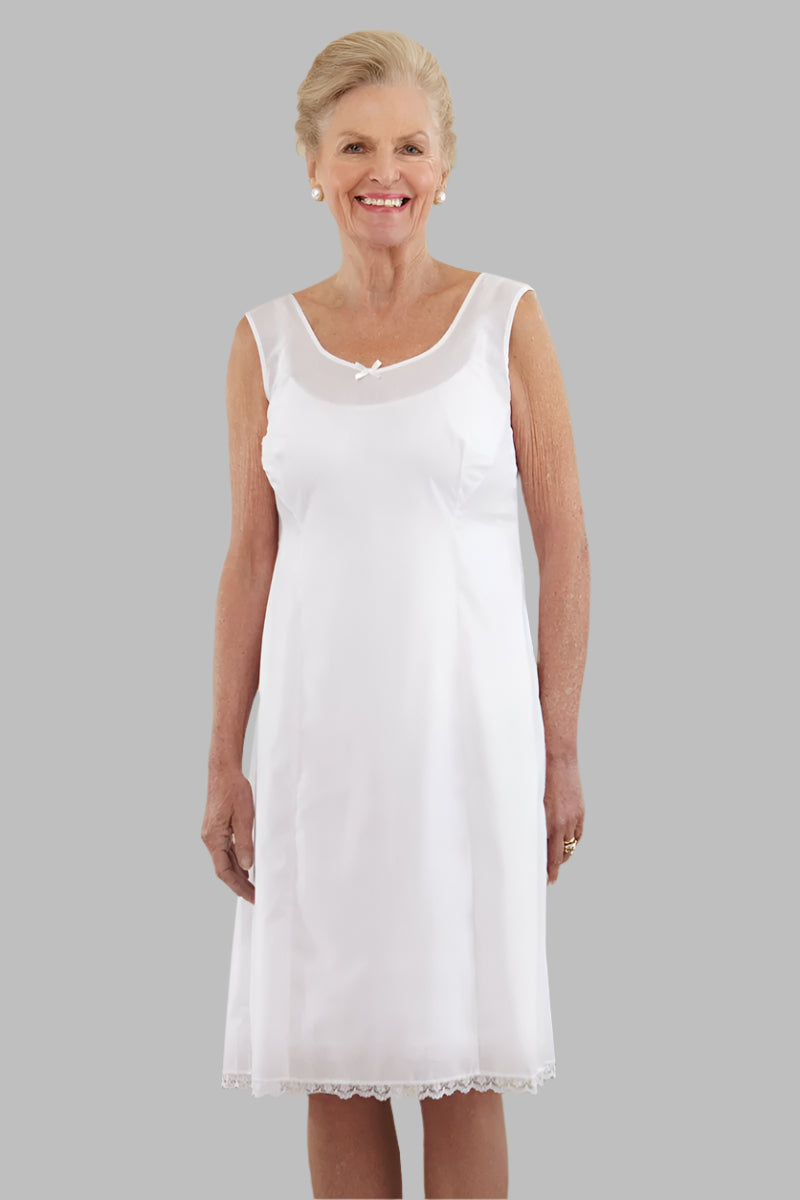 Cotton/Poly Slip for women by Buck & Buck in White, and available in different sizes. This undergarments item is part of our women's underwear slips collection.
