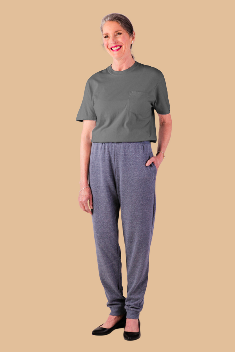 Women's Soft Touch T-Shirt by Buck & Buck in Gray, and available in different sizes. This tops item is part of our t-shirts collection.