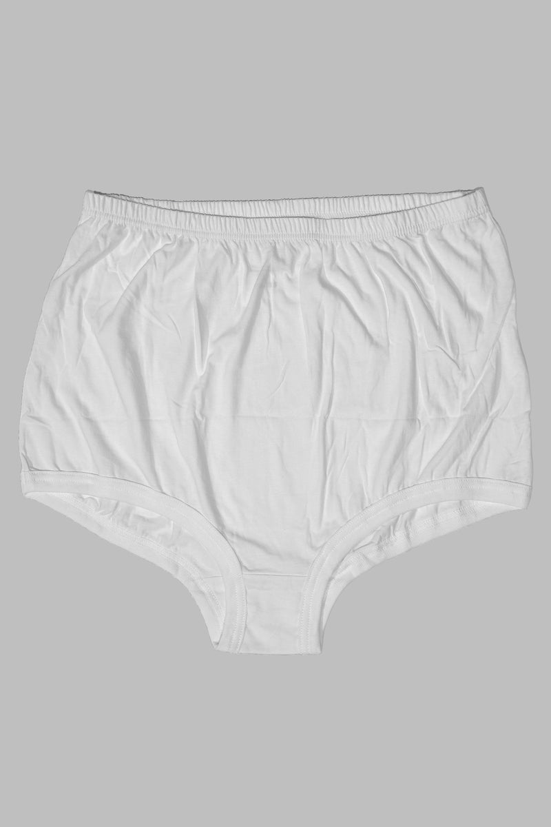 Cotton Banded Leg Full Brief Panty (3-pack) for women by Buck & Buck in White, and available in different sizes. This undergarments item is part of our panties collection.
