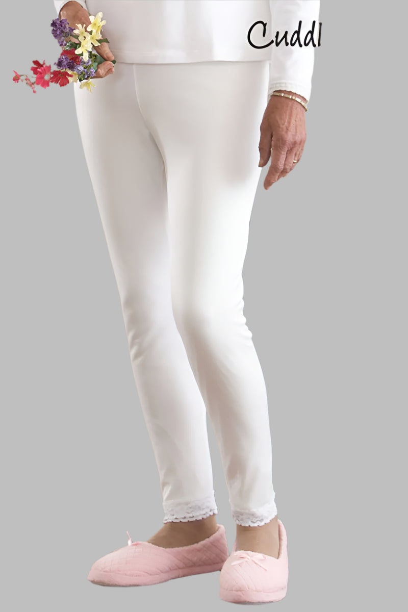 Cuddl Duds Long Pants for women by Buck & Buck in White, and available in different sizes. This bottoms item is part of our loungewear bottoms collection.