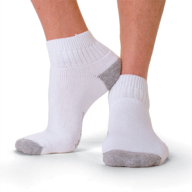 Unisex Diabetic Quarter Socks by WigWam by Buck & Buck in White Size Men’s Shoe Women’s Shoe M 5 – 9 6 – 10 L 9 – 12 10 – 13 XL 12 – 15 14 – 16, and available in different sizes. This socks & hosiery item is part of our ankle socks collection.