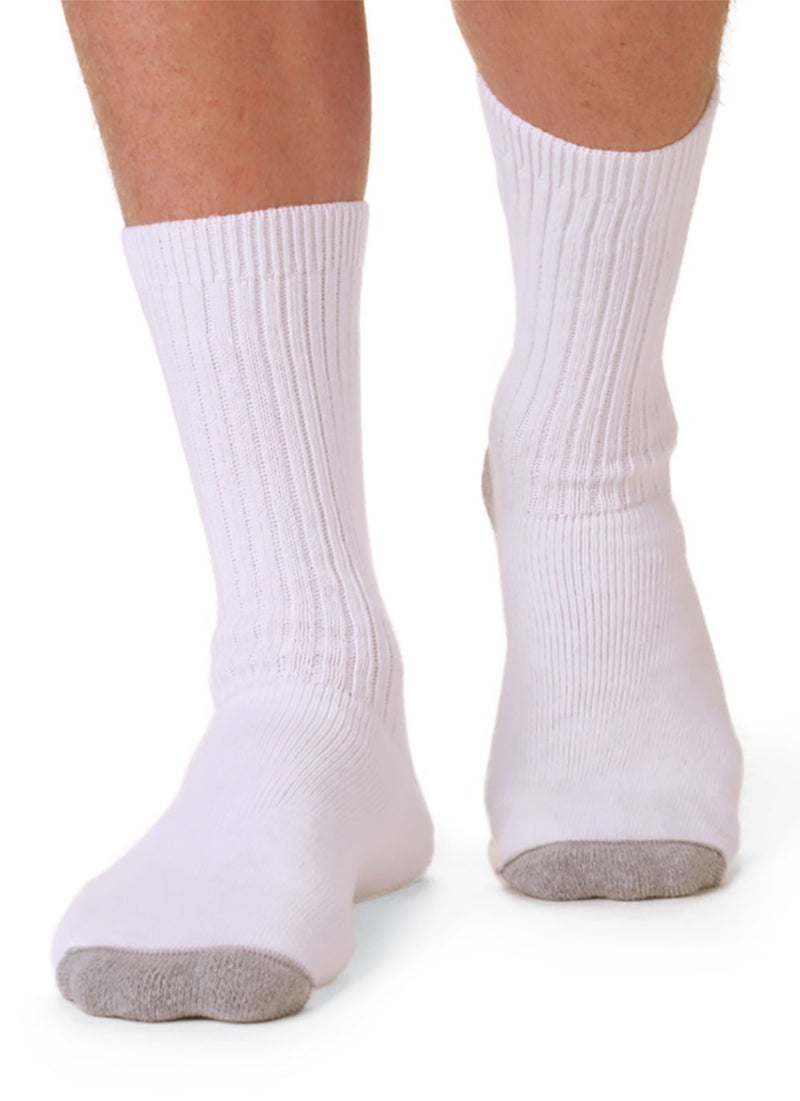 Unisex Diabetic Crew Sport Socks by Wigwam by Buck & Buck in White Size Men’s Shoe Women’s Shoe M 5 – 9 6 – 10 L 9 – 12 10 – 13 XL 12 – 15 14 – 16, and available in different sizes. This socks & hosiery item is part of our crew socks collection.