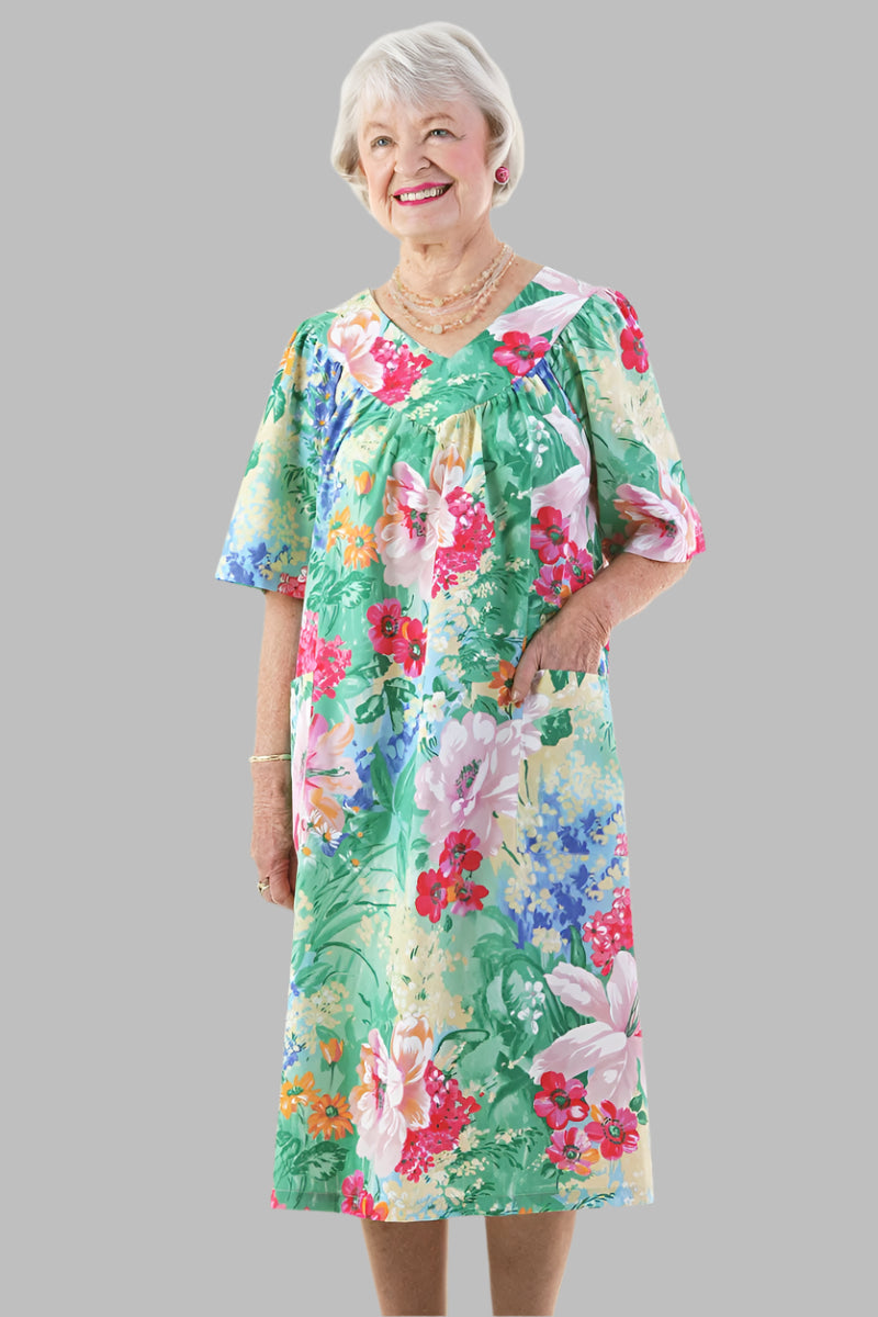 Cut-Away V-Neck Snap Back Muu Muu for women by Buck & Buck, and available in different sizes. This dresses & skirts item is part of our dresses collection.