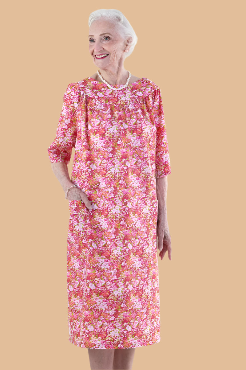 Round Neck Snap Back Muu Muu for women by Buck & Buck in Pink, and available in different sizes. This dresses & skirts item is part of our dresses collection.