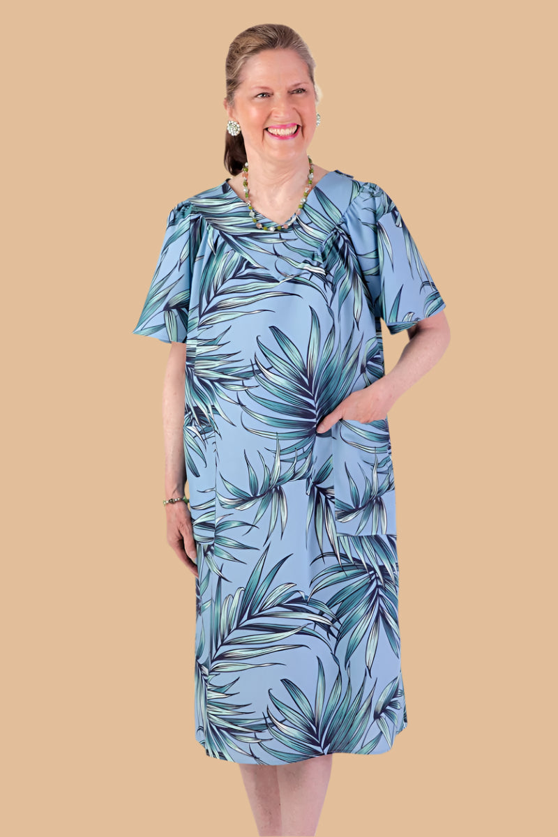 Hawaiian Print Wrap Back Muu Muu for women by Buck & Buck, and available in different sizes. This dresses & skirts item is part of our dresses collection.